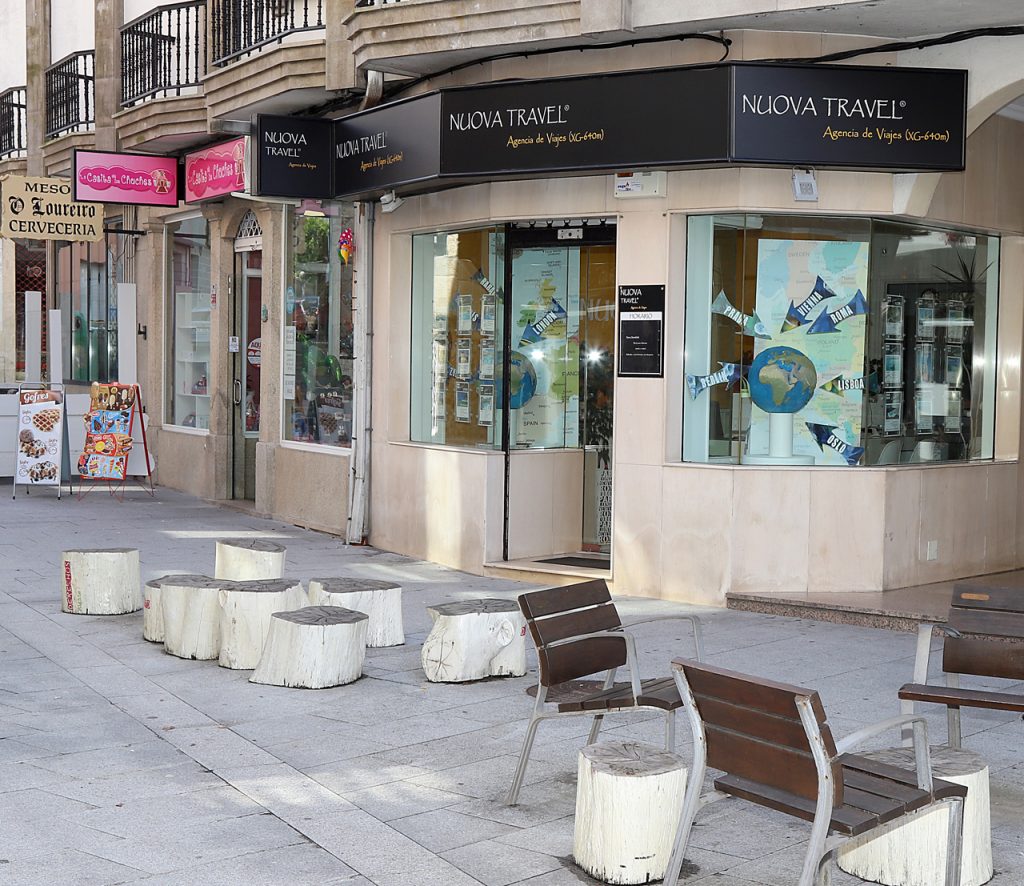 Fachada agencia de viajes Nuova Travel